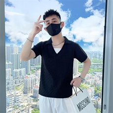 刺绣Polo衫男痞帅短袖翻领T恤2023男装圆领夏季薄款帅气衣服T223，男装T恤，星座1116A-2（原606A-1）