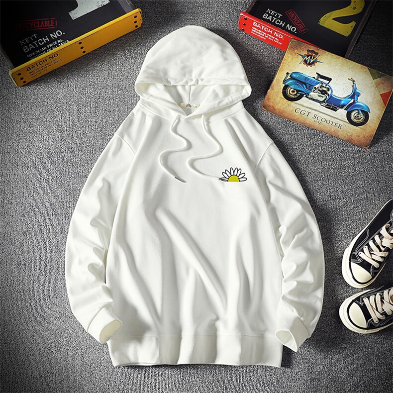 WY2089-P40 纯棉连帽卫衣男大码运动帽衫宽松薄外套男 麒麟风图片