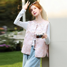 马甲女简约百搭气质搭配上衣，女装马甲，曼沙奕珂