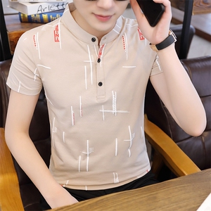 2021夏季立领Polo衫纯棉时尚短袖T恤 DSA158- T2307图片