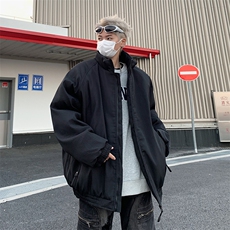 现货立领棉衣男士美式复古加厚外套潮牌工装棉服M0212-P85，男装棉衣，星座308B-2