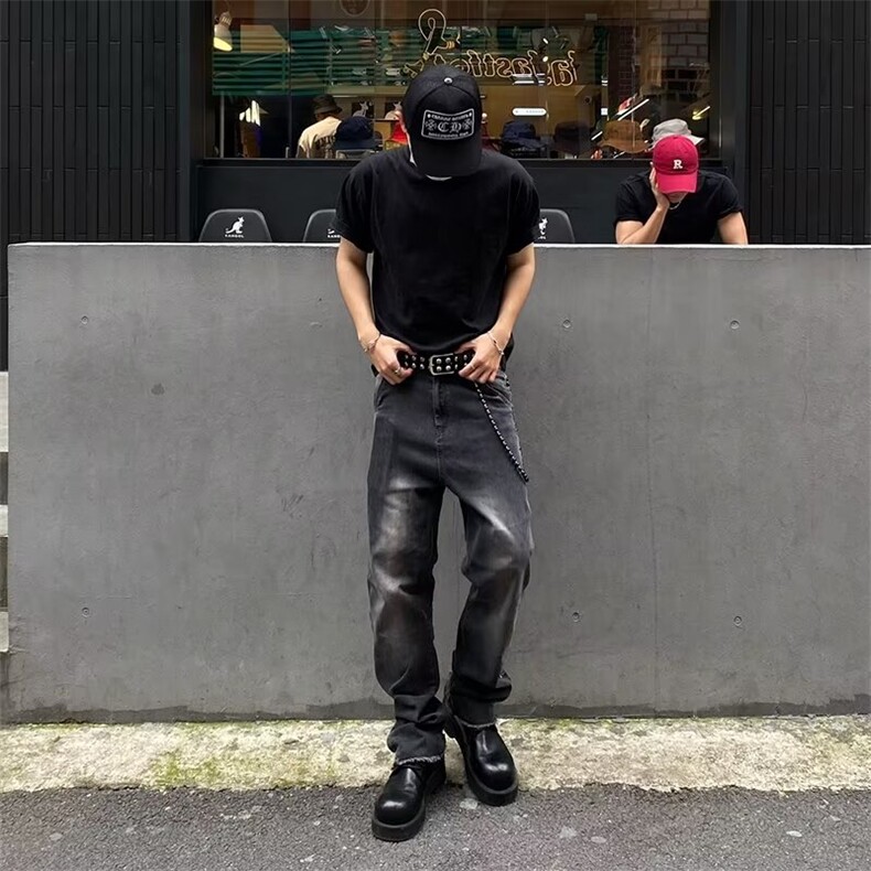 2024美式牛仔裤男款春季长裤潮A88P65,男装牛仔裤,星座1116-2