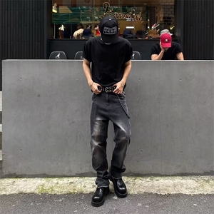 2024美式牛仔裤男款春季长裤潮 A88 P65图片
