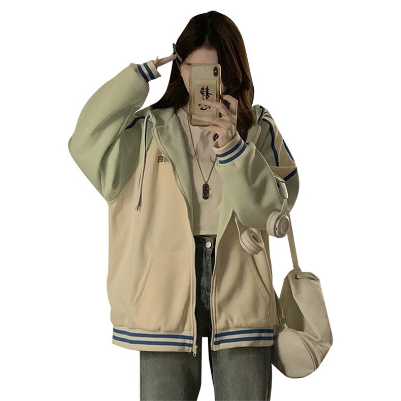 C949-P100学院风棒球服外套少女春秋2025新款初中高中学生宽松,男装棉衣,星座911-2(原星座613-2）