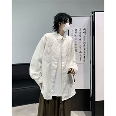 男士新中式风长袖衬衫LC132P42，男装衬衫，星座1116-2