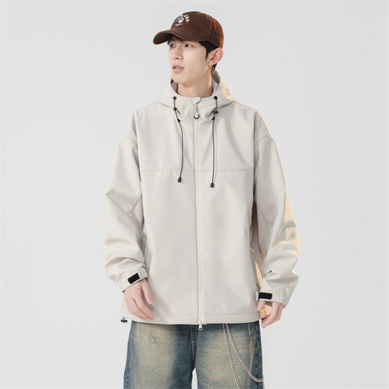 高品质现货冲锋衣外套男2025春季新款宽松连帽工装夹克JK223-P93,男装夹克,星座308B-2
