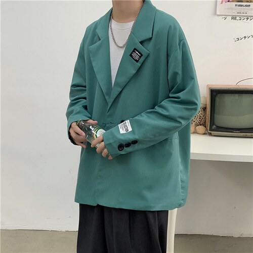 宽松休闲小西服男士港风韩版大码西装外套A338-1 XF206 P85图片