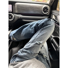 G3153LL-特P48闪电纹破洞牛仔裤美式高街cleanfit，男装牛仔裤，星座1007（原301D）