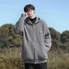 23/秋季连帽针织开衫男生秋冬宽松慵懒风毛衣外套XMYL03-P75控108，男装针织衫/毛衣，电商B370