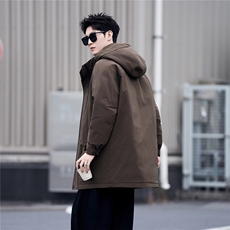 标50绒中长款羽绒服冬季2025新款A313-9915-P275控劵后358，男装羽绒服，电商A313