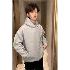 抖音得物二开26春装美式高街短款廓形连帽卫衣男女外套LM01，女装短外套，电商A486-1