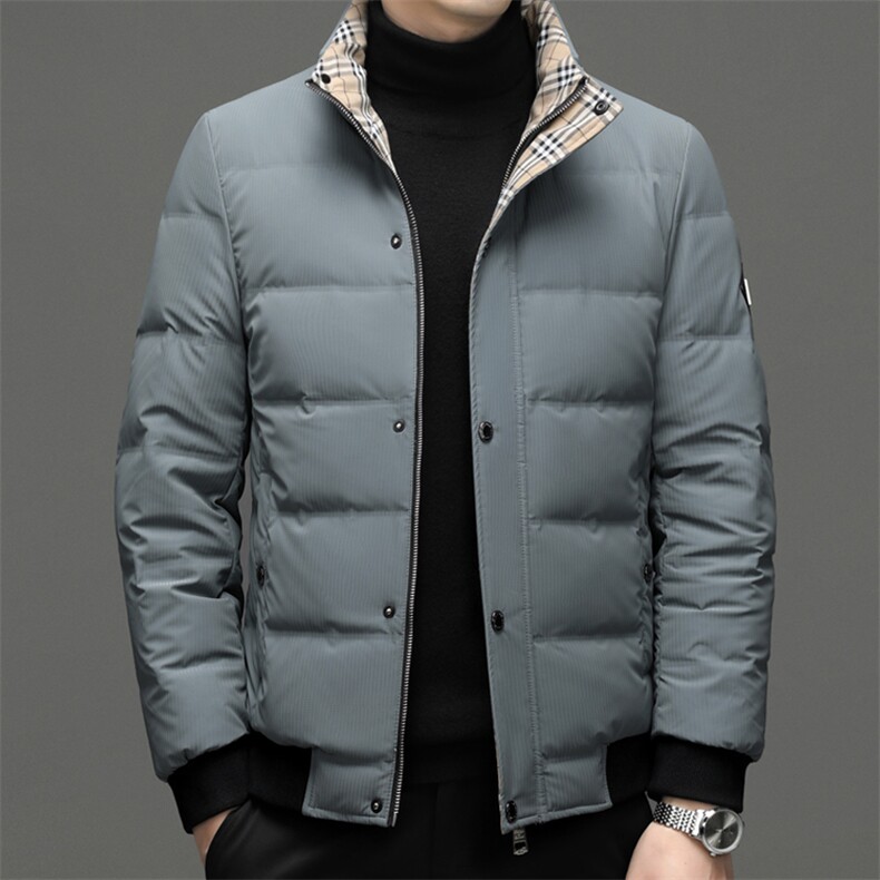 DF8818钱塘2020-2中年男士冬季厚款商务休闲简约羽绒服P245图片