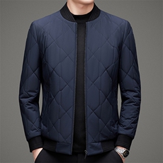 冬季新款厚款立领棉衣男士简约保暖休闲棉服外套MSNA22M902-P235，男装棉衣，电商B212（原钱塘6029）