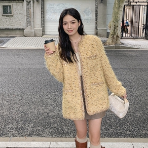 法式气质高级感流苏小香风外套女2025春秋季新款宽松显瘦洋气上衣图片