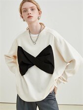 蝴蝶结卫衣，女装卫衣/绒衫，IC(4F)