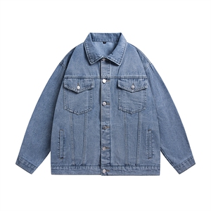 男春季新款黄泥色外套 美式潮牌工装休闲翻领夹克外套 J2202P75图片