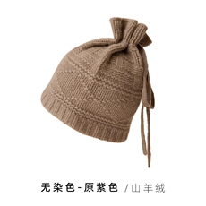 2025年秋季时尚百搭通勤简约休闲围巾帽子两用，帽子，远腾羊绒