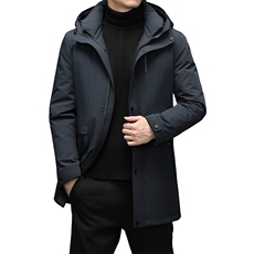 2021中长款羽绒服男白鹅绒厚款潮牌休闲新款男士外套ZG2909-P400，男装羽绒服，电商B212（原钱塘6029）