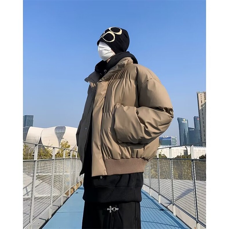2024冬季韩版立领宽松显瘦羽绒棉服短款面包服HT34-P90,男装棉衣,星座1109-3