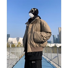 2024冬季韩版立领宽松显瘦羽绒棉服短款面包服HT34-P90，男装棉衣，星座1109-3