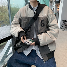 春秋季外套男韩版潮流宽松百搭休闲学生机能工装夹克JK09210-P60，男装夹克，星座308B-1