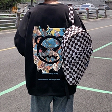 W336P35加绒45圆领卫衣潮牌宽松长袖上衣oversize美式无帽外套，女装短外套，星座304A