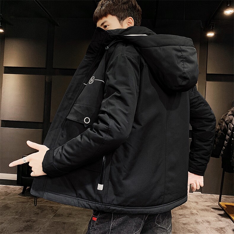 男士休闲连帽加厚保暖棉衣外套棉服棉袄冬季防寒开衫男装M999,男装棉衣,电商B226-2（原B217-2）