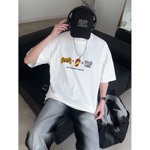 可48小时发货支持抖音得物来样二开 美式满天星亮片短袖T恤MTX649图片