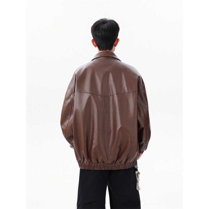 复古美拉德PU皮机车服外套WT2553-P80-控148,男装工装外套,星座609
