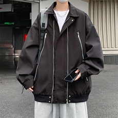 F373P52男生秋装新中式潮牛仔外套男复古宽松水洗，男装工装外套，星座512-6
