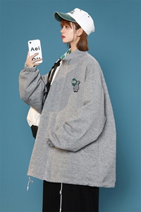 2023秋款中性风徽章棒球服外套两面穿开衫休闲夹克男女 8002-P100图片