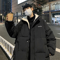 四色加绒加厚羊羔毛衣男服学生面包服外套街头潮流W2147-P78，男装棉衣，星座512-4