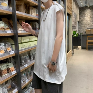 夏季简约潮流圆领男青春流行汗背心标准ins背心潮新款气质图片