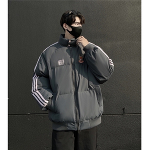 冬装新品 港风织带棉服 刺绣logo棉衣休闲加厚外套男 G1105 P118图片
