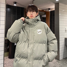 现货抖音得物可供视频三防加厚羽绒连帽棉衣外套面包棉服85527，男装棉衣，电商A486