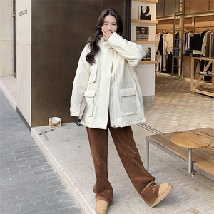 现货 白色羽绒服中长款 2C212-G07-P295-K398图片