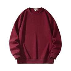 抖音得物重工品460克全棉重磅同底同色粗矿纹理美式纯色圆领卫衣，男装卫衣，电商A486-1