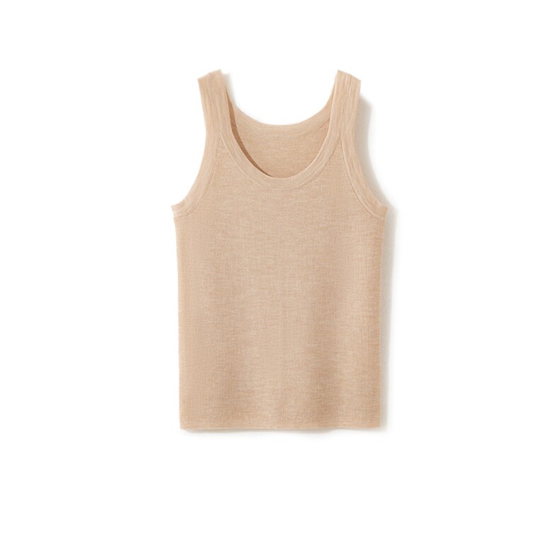 2025年秋季时尚百搭通勤简约休闲U型吊带，女装背心吊带，致织羊绒