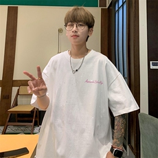 量大优供抖音视频支持得物配合二开美式满天星亮片短袖T恤MTX363，男装T恤，电商A486