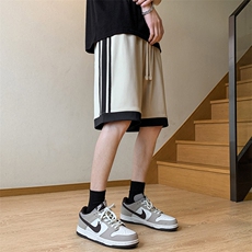 夏季新款冰丝垂感短裤港风休闲裤男免烫宽松凉感K23205-P39控58，男装牛仔裤，星座717
