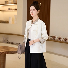 2025秋季新中式短款外套RF2C290-5807#-P145-218，女装短外套，2C290