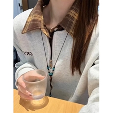 拼接假两件卫衣男款冬季半拉链上衣潮牌衬衫领polo衫TWW19，男装衬衫，星座1116A（原606A-3）