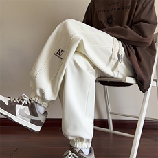 供抖音主推休闲男裤子宽松刺绣阔腿裤416B-1-KL801-特P38限68，男装休闲裤，星座416B-1