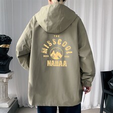 ！春秋新款港风休闲连帽夹克男宽松外套男装DJK261-P45，男装夹克，电商B371