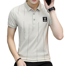 款5623-夏季纯棉男士短袖t恤半袖韩版翻领polo衫v领潮流男装，男装T恤，电商D310（原电商305）