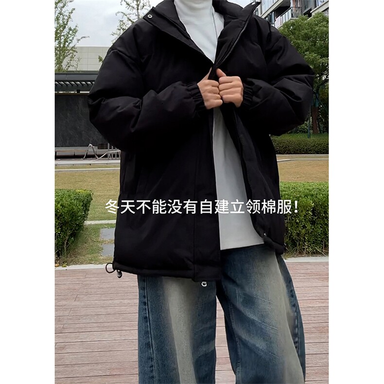 现货高品质美式高街冬季重磅三防加厚羽绒棉衣厚外套面包棉服,男装棉衣,电商A486