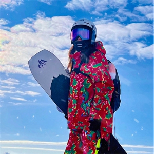 24冬潮东北大花袄民族风单板防水滑雪服男加绒加厚外套HF37-P175图片