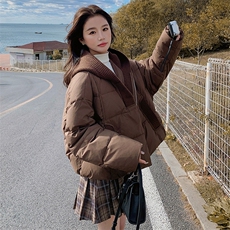 时尚保暖女士短款羽绒服显瘦百搭冬季外套，女装羽绒服，秋水欣儿