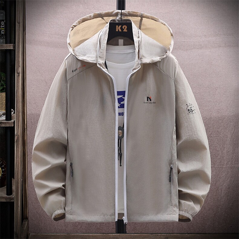 夏季新款连帽可脱卸帽UPF50+防晒衣青少年宽松户外皮肤衣Z302-P30，男装防晒衣，星座310B-3