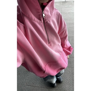 现货何秋亊同款渐变色卫衣设计感拉链连帽外套 WY888-P65图片